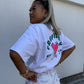 Prep is Key Oversized White T-Shirt