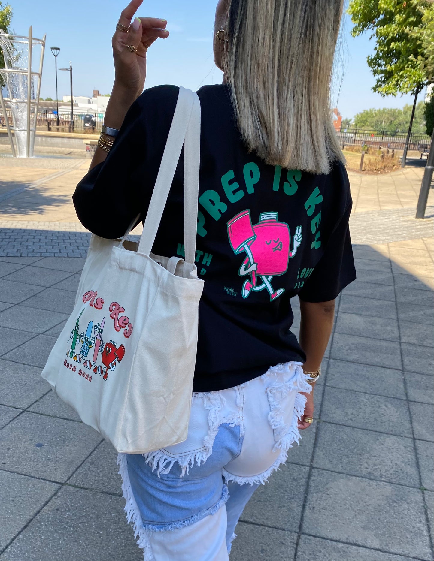 Prep is Key Oversized Black T-Shirt