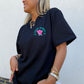 Prep is Key Oversized Black T-Shirt