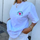 Prep is Key Oversized White T-Shirt